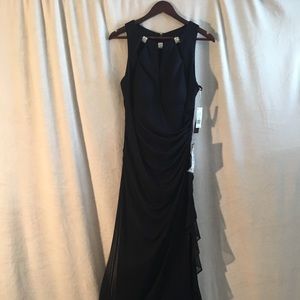 B&A by Betsy and Adam Gown Size 10 Dark Blue